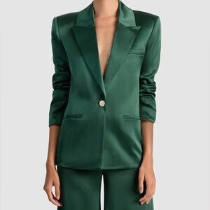 Alice and Olivia Silas Single Breasted Blazer